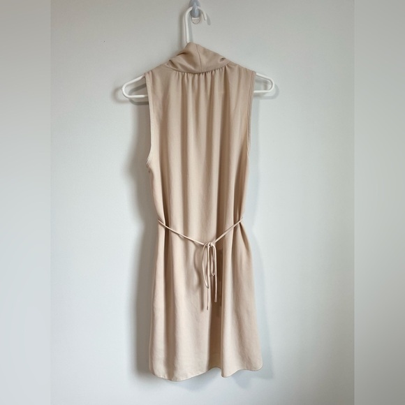 Aritzia Sabine Pink Wrap Dress Sleeveless - Picture 2 of 8